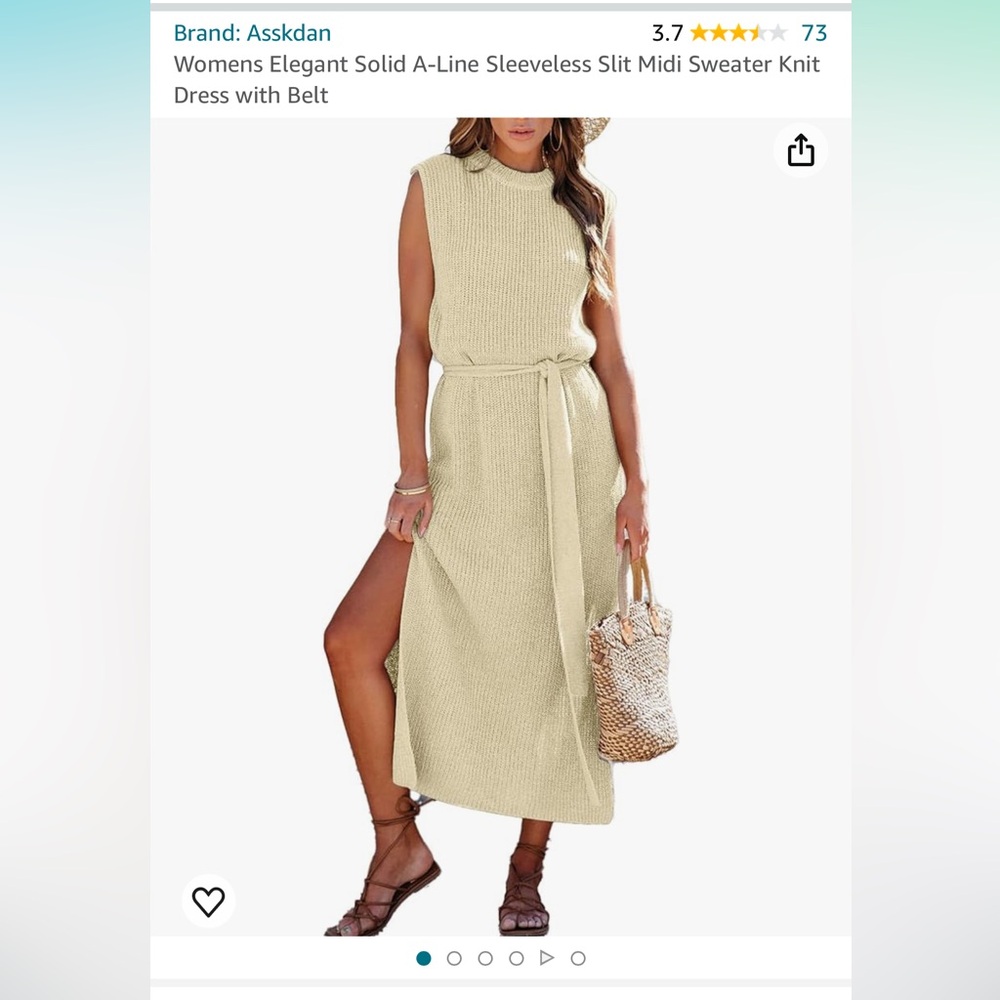 Knit Summer Dress with tie